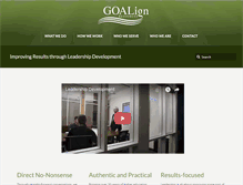Tablet Screenshot of goalignresources.com